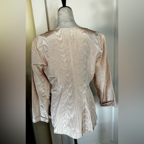 Vintage 90’s Victoria’s Secret Blazer Blush Pink Sexy Suit Jacket Beaded - Picture 10 of 16